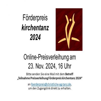 Förderpreis Kirchentanz 2024 -Einladung